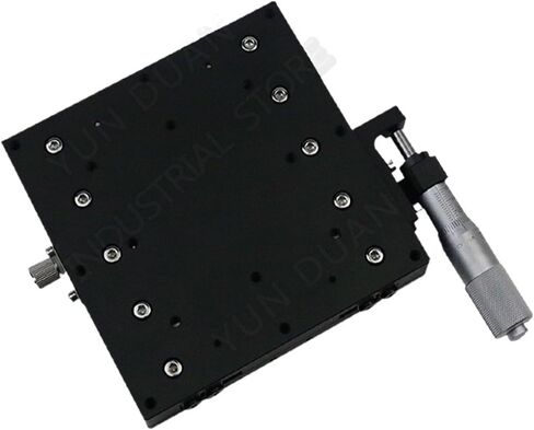 125 * 125mm X Axis Manual Displacement Trimming Platform Cross Roller Guide Way Linear Stage Sliding Table High Precision LX125-R 1Pcs in Saudi Arabia