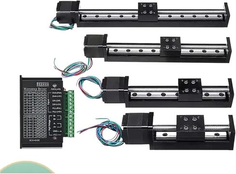XYZ AXIS MOTURINGE SLIDE TABLE T-TY-TY-TYPE GIDER LAIN RAIL CLNC CNC MINI MINIGY TABLE MOTOR DRIVE KIT ELECTRY LINER LINEAR LOOD 1PCS (300 مم السكتة الدماغية) in Saudi Arabia
