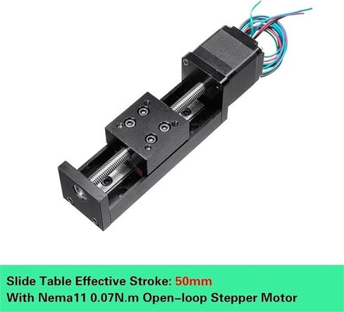 XYZ AXIS MOTURINGE SLIDE TABLE T-TY-TY-TYPE GIDER LAIN RAIL CLNC CNC MINI MINIGY TABLE MOTOR DRIVE KIT ELECTRY LINER LINEAR LOOD 1PCS (300 مم السكتة الدماغية) in Saudi Arabia