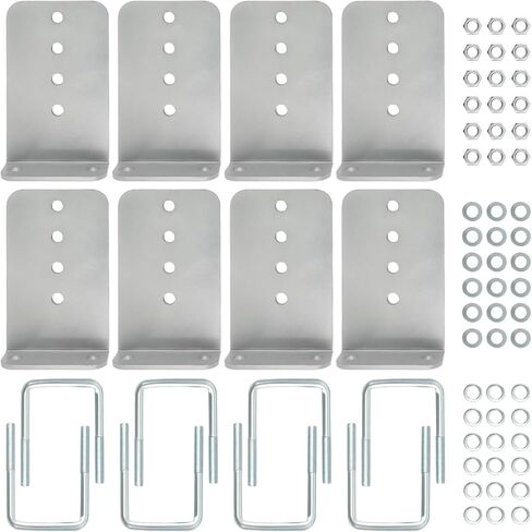 MaxPeedingRods 8 Pack 8 "L-Type Boat Trailer Bunk Bracket Kit for 3x3 Cross Smiss in Kuwait