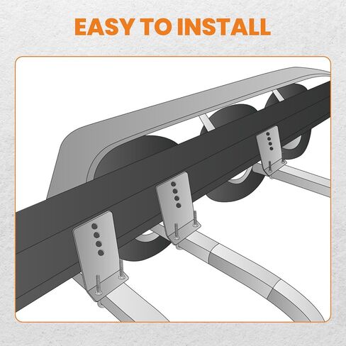 MaxPeedingRods 8 Pack 8 "L-Type Boat Trailer Bunk Bracket Kit for 3x3 Cross Smiss in Kuwait