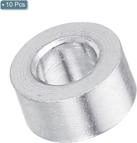 أعلى 10pcs فاصل الألومنيوم M4 ، معرف 4.2 مم × 8 ملم OD x 4mm فاصل معدني ، مستدير للتشطيب المسمار المسمار البلاط بمسامير ومسامير M4 in Saudi Arabia