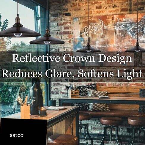 Satco LED A19 LAMP 12W 100W مكافئ 2700K دافئ أبيض 90+ CRI Silver Crown قاعدة 120 فولت Dimmable - الجزء S12539 (2 عبوة) in Saudi Arabia