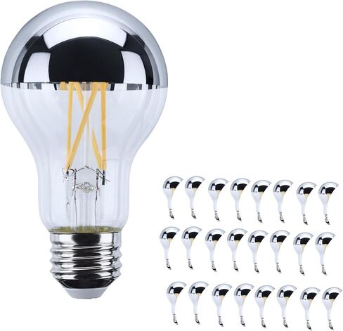 Satco LED A19 Lamp 12W 100W Equivalent 2700K Warm White 90+ CRI Silver Crown Medium Base 120V Dimmable – Part S12539 (2 Pack) in Kuwait