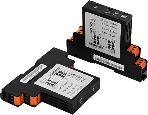 DC Signal Isolator Input 4-20mA 0-5/10V Output 0-5/10V 4-20mA Power Supply DC24V 1 in 2 Out 2 in 2 Out Plug-in Signal Isolator Sensor(1Input 1Output,Input 0-75MA_Output 4-20MA_DC24V) in Saudi Arabia