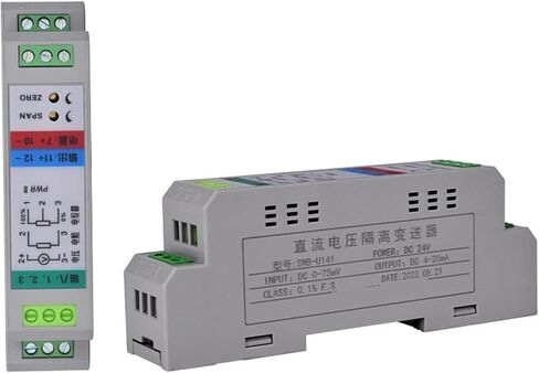 Thermocouple to 4-20mA 0-5V Converter RTD TC Temperature Signal Isolator Converter DIN Rail Installation(E -100-1000C Input_Output 0-20MA) in Saudi Arabia