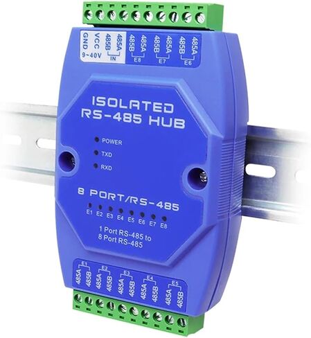 RS485 Eight-Port HUB photoelectric Isolation RS-485 HUB Surge Protection and Anti-Interference in Saudi Arabia
