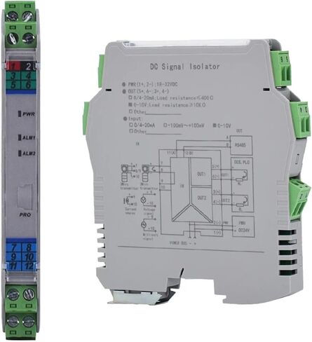 DC Analog Signal Isolator 4-20mA photoelectric Signal Converter Isolator 1 Input 1 Output 0-10V to 4-20mA Signal Isolator(2 Input 2 Output,Output 0-5V_Input 0-5V_DC 24V) in Saudi Arabia