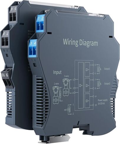 Signal Converter 1 in 1 Out 2 in 2 Out Analog Signal Isolator 4-20mA Output Signal Transmitter(1 in 1 Out,Output 1-5V_Input 0-10V_DC24V) in Saudi Arabia