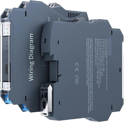 Signal Converter 1 in 1 Out 2 in 2 Out Analog Signal Isolator 4-20mA Output Signal Transmitter(1 in 1 Out,Output 1-5V_Input 0-10V_DC24V) in Saudi Arabia