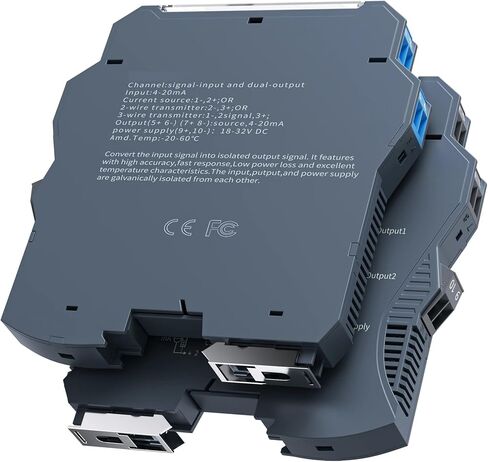 Signal Converter 1 in 1 Out 2 in 2 Out Analog Signal Isolator 4-20mA Output Signal Transmitter(1 in 1 Out,Output 1-5V_Input 0-10V_DC24V) in Saudi Arabia
