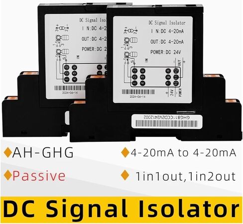 Plug-in 4-20MA DC Signal Improdator Model 0-10V 0-5V TRAFFIGE CURTREALTER TRANSMITTER 4-20MA إلى 4-20MA (1INPUT 1OUTPUT) in Saudi Arabia