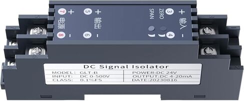 Voltage and Current Signal Converter 0-20mA to 4-20mA 0-10V Signal Isolator 0-10V 0-5V 1-5V AC/DC Voltage Isolation Transmitter(0-5V Input_DC24V Power Supply_0-20MA Output) in Saudi Arabia