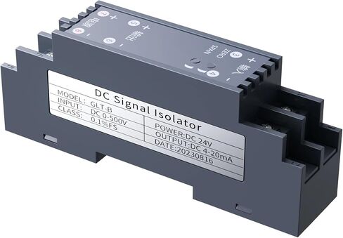 Voltage and Current Signal Converter 0-20mA to 4-20mA 0-10V Signal Isolator 0-10V 0-5V 1-5V AC/DC Voltage Isolation Transmitter(0-5V Input_DC24V Power Supply_0-20MA Output) in Saudi Arabia