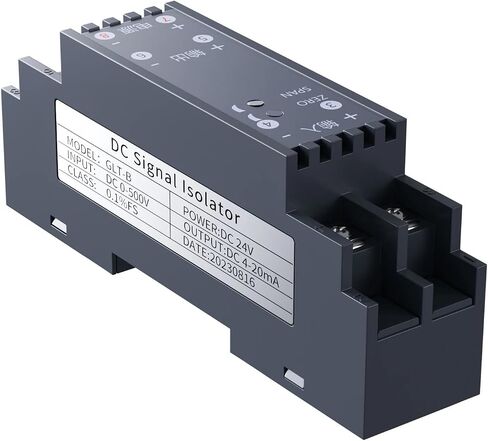 Voltage and Current Signal Converter 0-20mA to 4-20mA 0-10V Signal Isolator 0-10V 0-5V 1-5V AC/DC Voltage Isolation Transmitter(0-5V Input_DC24V Power Supply_0-20MA Output) in Saudi Arabia