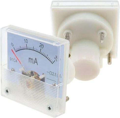 91C4 Ammeter DC Analog 1A 2A 3A 5A 10A 20A 30A 50A 500A Panel Mechanical Pointer Type Amper 1Pcs(91C4- A,75) in Saudi Arabia