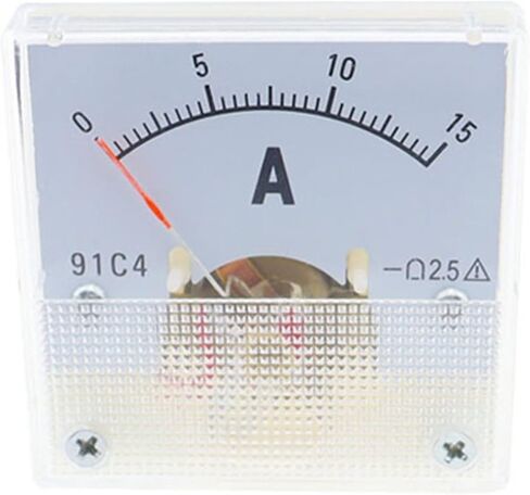 91C4 Ammeter DC Analog 1A 2A 3A 5A 10A 20A 30A 50A 500A Panel Mechanical Pointer Type Amper 1Pcs(91C4- A,75) in Saudi Arabia
