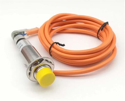 NPN Proximity Sensor with Connector M18 8mm NO+NC IM18-8-DNC-C 8mm Distance Non Flush Type with Bend Connector Switch in Saudi Arabia
