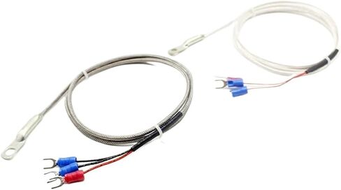 2PC SMD M6 مستشعر درجة الحرارة من الفئة A PT1000/PT100 Platinum Resistance PT1000 مع سلك فضي مطلي PTFE (PT1000 2M) in Saudi Arabia