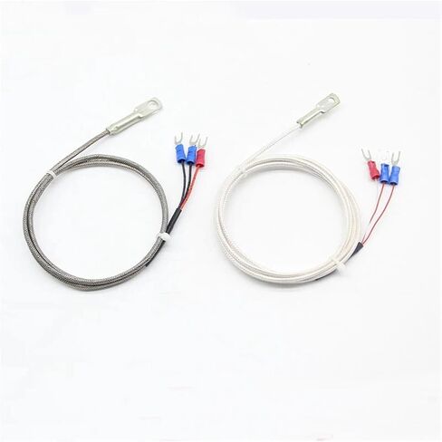 2PC SMD M6 مستشعر درجة الحرارة من الفئة A PT1000/PT100 Platinum Resistance PT1000 مع سلك فضي مطلي PTFE (PT1000 2M) in Saudi Arabia