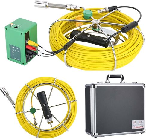 Sewer Camera 145 ° Wide Angle Industrial Endoscope 7-Inch TFT Monitor 17Mm Drain Sewer Inspection Camera, 1000 TVL Pipeline Inspection Equipment,40M in Saudi Arabia