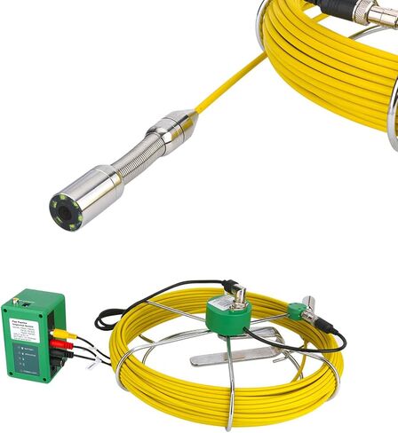 Sewer Camera 9-Inch Industrial Endoscope Drain Pipe Sewer Inspection Camera 1000 TVL Pipe Inspection Equipment with 8 LED Lights,20M in Saudi Arabia
