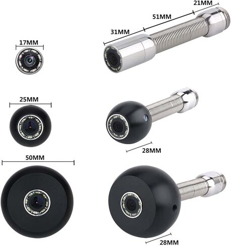 Sewer Camera 145 ° Wide Angle Industrial Endoscope 7-Inch TFT Monitor 17Mm Drain Sewer Inspection Camera, 1000 TVL Pipeline Inspection Equipment,40M in Saudi Arabia