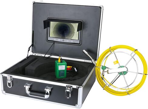 Sewer Camera 9-Inch Industrial Endoscope Drain Pipe Sewer Inspection Camera 1000 TVL Pipe Inspection Equipment with 8 LED Lights,20M in Saudi Arabia