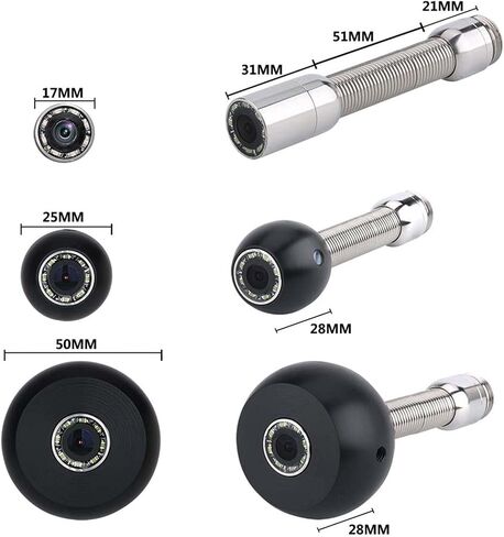 Sewer Camera 9-Inch Industrial Endoscope Drain Pipe Sewer Inspection Camera 1000 TVL Pipe Inspection Equipment with 8 LED Lights,20M in Saudi Arabia