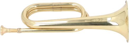 بوق نحاسي احترافي مع بوق قطره 11 سم ، C Key Standard Trumpet ، 34 سم ارتفاع البوق العسكري النحاسي الزخرفي لأوركسترا بوجل بوجل العسكرية in Saudi Arabia