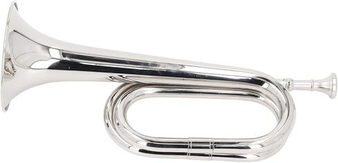 Bugle C Key 11 سم قطرها الفضة النحاس العسكري البوق الواضح صوت الدقة سهلة للعب تطبيق متعدد الاستخدامات لفرقة مسيرة الأوركسترا in Saudi Arabia