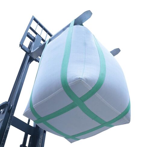 2 حزمة FIBC BACK BAC ، أكياس الحاويات 2 طن حقيبة ، 35 "L x 35" W × 43 "H ، 4400 رطل SWL ، قاع مسطح أعلى دانش in Saudi Arabia