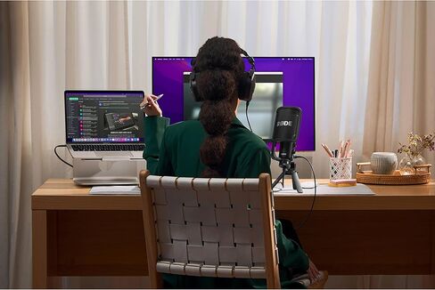Rode NT-USB+ USB Condenser Microphone with Rode SC27 Black USB-C to USB-C Cable and StreamEye Adjustable Boom Arm in Saudi Arabia