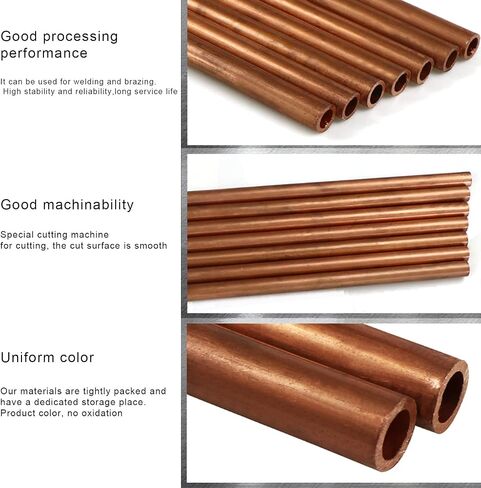 Copper Tube High Purity 500Mm Length Used in The Production of Conductive, Thermal Equipment Od 15/16Mm/16 * 1.5Mm(16 * 2Mm(Od*Thick)) in Saudi Arabia