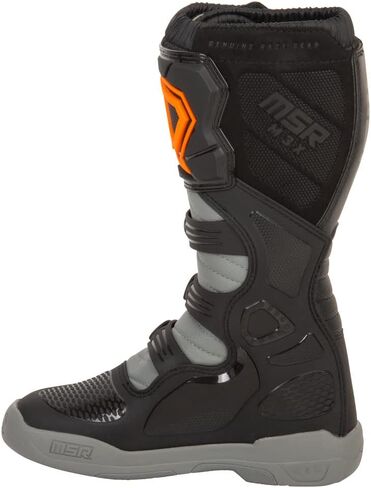 MSR Youth M3x Motocross Boots (7 ، أحمر/أبيض/أزرق) in Kuwait