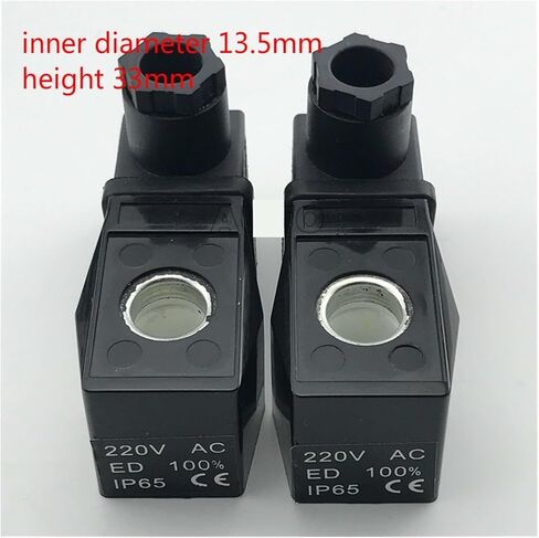 1PCS AB310 solenoid valve coil CKD normally open coil AC220V DC24V inner diameter 13.5mm height 33mm(DC 24V) in Saudi Arabia