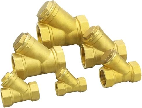 1PCS 1/2 "3/4" 1 "2" خيط داخلي Y شكل مرشح مرشح مرشح المرشح المرشح المصبوب صمام مرشح النحاس in Saudi Arabia