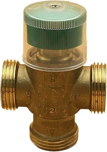 1PCS G1" Brass Thermostatic Valve, Solar Thermostatic Water Mixing Valve, Pipe Thermostatic Valve(G1 inch) in Saudi Arabia