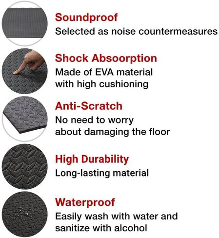 Large Yoga Mat, 7' x 3', 78" x 39" x 1/4", 7 mm Extra Thick Home Workout Floor, Men and Women, Non-Slip Barefoot Exercise Pad for Cardio Pilates Fitness Black in Saudi Arabia