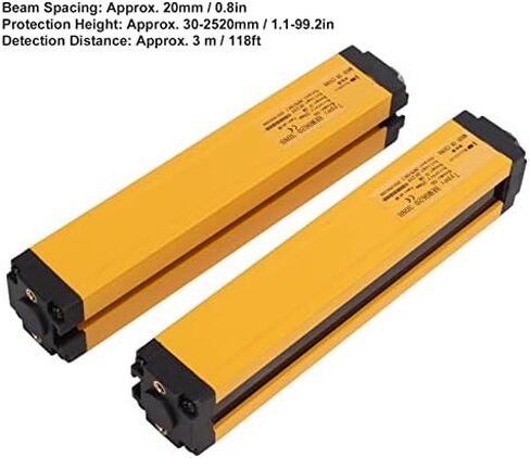 BEM0620‑30NB Safety Light Curtains Aluminum Alloy Body Far Infrared Light Screen Sensor Light Grating Security Device Punching Machine Protector 20mm Beam Spacing NPN/NC in Saudi Arabia