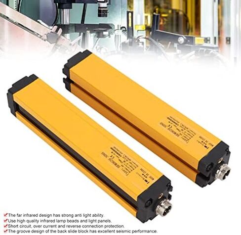 BEM0620‑30NB Safety Light Curtains Aluminum Alloy Body Far Infrared Light Screen Sensor Light Grating Security Device Punching Machine Protector 20mm Beam Spacing NPN/NC in Saudi Arabia