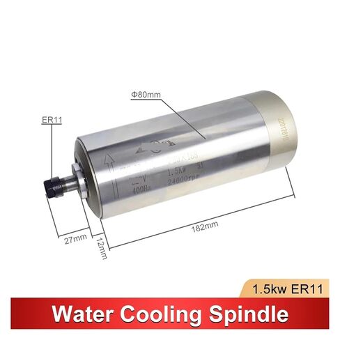 1.5 كيلو وات محرك المغزل المبرد بالمياه ER11 80mm 220v/380v (1.5kw ER11 220V) in Kuwait