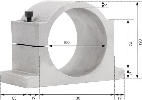 4.5kW ER20 مغزل مبرد بالمياه 4 قطع الكرة السيراميك تحمل D = 100mm (220 فولت) in Saudi Arabia