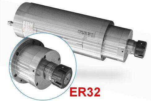 5.5KW 380v ER32 15000rpm 125mm Water-Cooled Metal six-Pole Spindle Motor in Saudi Arabia