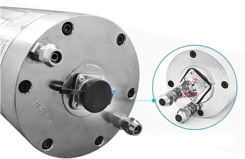 5.5KW 380v ER32 15000rpm 125mm Water-Cooled Metal six-Pole Spindle Motor in Saudi Arabia