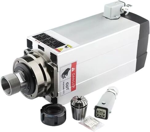6KW air-Cooled Spindle Motor 220V 380V ER32 4Pcs Bearing GDF60-18Z/6.0(380V) in Saudi Arabia