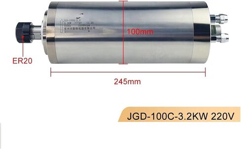 3.2W Water-Cooled Spindle Motor ER20 Diameter 100mm 220V/380V(380V) in Saudi Arabia