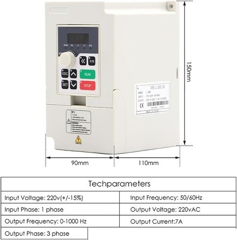 1.5kw ER16 water-cooled spindle 80x220mm 0.01mm precision & 1.5kw variable frequency drive & bracket & 75w pump(380v) in Saudi Arabia