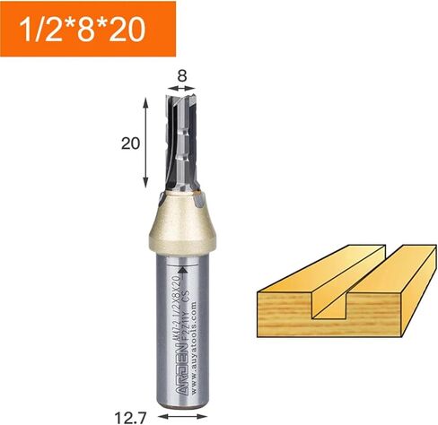 Arden 3 Flutes TCT Straight Router Bit 3-Blade Cutting CNC Milling Cutter Carbide Cutter for Wood MDF Multilayer Particle Board(29mm) in Saudi Arabia