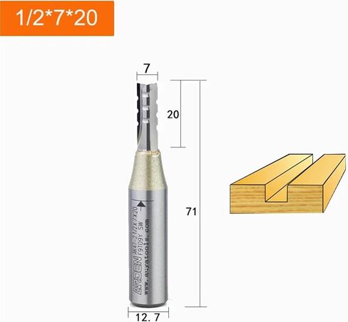 RU ARDEN 3 FLUTES TCT ROUTER BIT 3F COTTER CNC MLING CUTTER CARBIDE CATTER for Wood MDF Multilayer Board (23mm) in Saudi Arabia